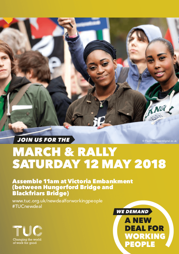 Leaflet: We demand a new deal for working people!